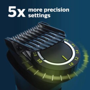 Philips Multigroom Series 9000, 20-Piece All-in-One Trimmer Set with Storage Pouch, Gray - Image 3