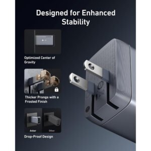 Anker Prime Charger, 100W 3-Port GaN USB C Charger Block, Foldable and Compact for MacBook - Image 4