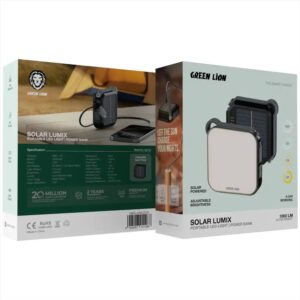 Green Lion Solar Lumix Portable LED Light with Power Bank (4000mAh) - Gray - Image 4