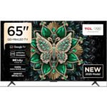 TCL 65C6K Television 65 Inch Smart TV 4K QD-Mini LED Colorful Quantum Crystal HDR 10+ Gaming Google TV, 144Hz Native Refresh Rate, ONKYO 2.1 Hi-Fi