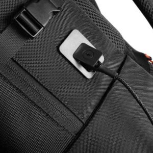 Porodo Gaming PU Laptop Backpack With USB-C Port and PS5 Compartment - Black - Image 4