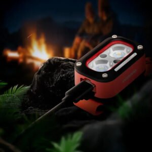 Porodo Wave-Sensor Rechargeable LED Headlamp - Orange - Image 4