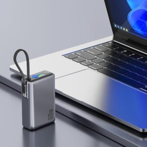 Green Lion Tron X 20000mAh Power Bank, PD 65W Fast Charging, Smart TFT Power Display, Laptop Charging, USB-A & USB-C Output, Flight Approved Portable Charger, for Laptop, iPhone, Samsung, AirPods - Image 3