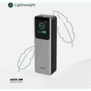 Green Lion Voltura 20000mAh Power Bank, PD 100W Fast Charging, TFT Display, Lightweight & Stylish Design, QC 22.5W USB-A Output - Image 3