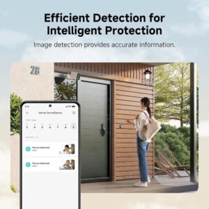 Xiaomi Solar Outdoor Camera BW400 Pro Set, 10000mAh High-Capacity Battery, 132° FOV, Multi-Level Data encryption, IP66 Rating, 2.5K Ultra-Clear Night Vision, AI Detection, White - Image 4