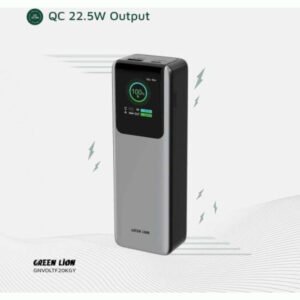 Green Lion Voltura 20000mAh Power Bank, PD 100W Fast Charging, TFT Display, Lightweight & Stylish Design, QC 22.5W USB-A Output - Image 5