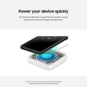 Samsung 15W Wireless Charger Single, Cordless Super Fast Charging Pad for Galaxy Phones and Devices, Compact Design, LED Indicator, USB C Cable Included - Image 6