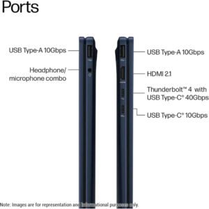 HP OmniBook X Flip Next Gen AI Laptop, 14 inch 2K IPS Touch Display, Intel Core Ultra 7 256V, 16GB RAM, 1TB SSD, Intel Arc 140V Graphics, English Backlit Keyboard, Windows 11, Atmospheric Blue - Image 15