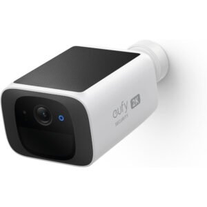 Eufy SoloCam S220 Security Camera, 2K Resolution, Human/Face Detection, 6500mAh Battery Life, 2.4 GHz Fi-Fi Connectivity, IP67 Rate Protectio, White
