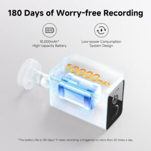 Xiaomi Solar Outdoor Camera BW400 Pro Set, 10000mAh High-Capacity Battery, 132° FOV, Multi-Level Data encryption, IP66 Rating, 2.5K Ultra-Clear Night Vision, AI Detection, White - Image 7