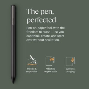 reMarkable Paper Pro Bundle – Leather Folio | 11.8’’ Color Display and Reading Light | Includes reMarkable Paper Pro Paper Tablet, Marker Plus Pen, and Book Folio Case in Black Premium Leather - Image 7