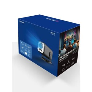 Borrego Smart8 Projector with Auto Keystone 200 Inch Screen Android 13 System Auto Focus 300 ANSI Lumens Portable Smart Home Theater Projector for Movies and Presentations - Image 3