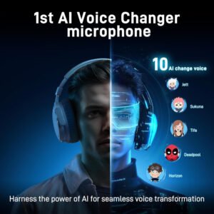 MAONO Wireless Gaming Microphone for PC, Condenser USB Mic with Software AI Voice Change,3-Level Noise Cancellation,Custom RGB, for Streaming Recording Podcast PS5 PS4 Twitch YouTube, DM40 Pro - Image 4