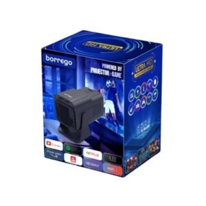 Borrego Smart 5 Portable Projector with Dual Built-In Game Consoles & 10,000 Classic Games, Auto Keystone, 4K & 1080P Support, 150 ANSI Brightness, Android 12, Dual-Band 2.4G/5G WiFi – Home Theater & Gaming Fun - Image 5