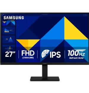SAMSUNG S3 S30GD Essential Monitor, 27" IPS Display, FHD Resolution, 100Hz Refresh Rate, 5ms (GtG) Response Time, Flicker-Free Technology, 16.7m Color Suppor