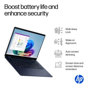 HP OmniBook X Flip Next Gen AI Laptop, 14 inch 2K IPS Touch Display, Intel Core Ultra 7 256V, 16GB RAM, 1TB SSD, Intel Arc 140V Graphics, English Backlit Keyboard, Windows 11, Atmospheric Blue - Image 13
