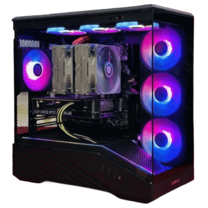 Asus AMD Ryzen 7 5700X Gaming PC Workstation: AMD Ryzen 7 5700X, 32GB DDR4, 8GB RTX 5060 Graphics Card, 1TB SSD, Windows 11 - Black